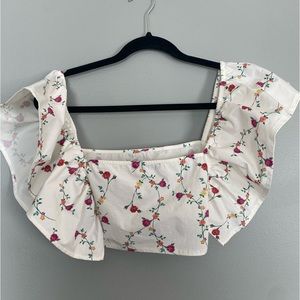 Floral crop top